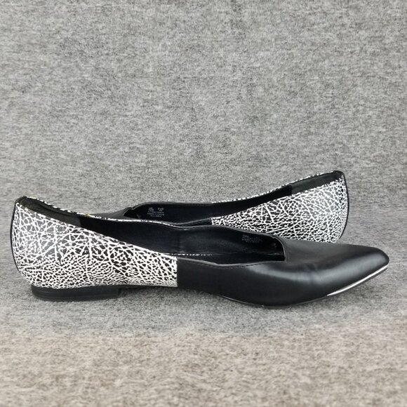 ✅Circus By Sam Edelman Ellissa Ballet Flats Women's 10M Black & White Pattern - Picture 11 of 12